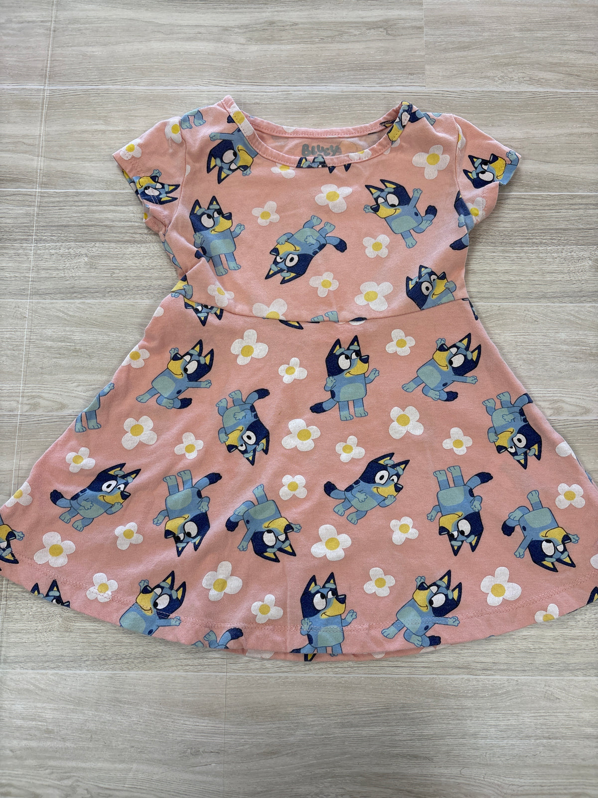 2T Peach Bluey Dress - Blemish