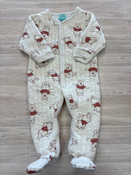 3/6m Cream WTP Button Pajama