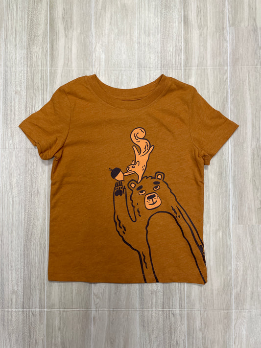 NWT 3T Bear/Squirrel Camel Tee