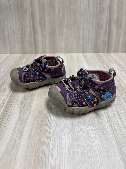 5c Purple Floral Keen Trail Shoes