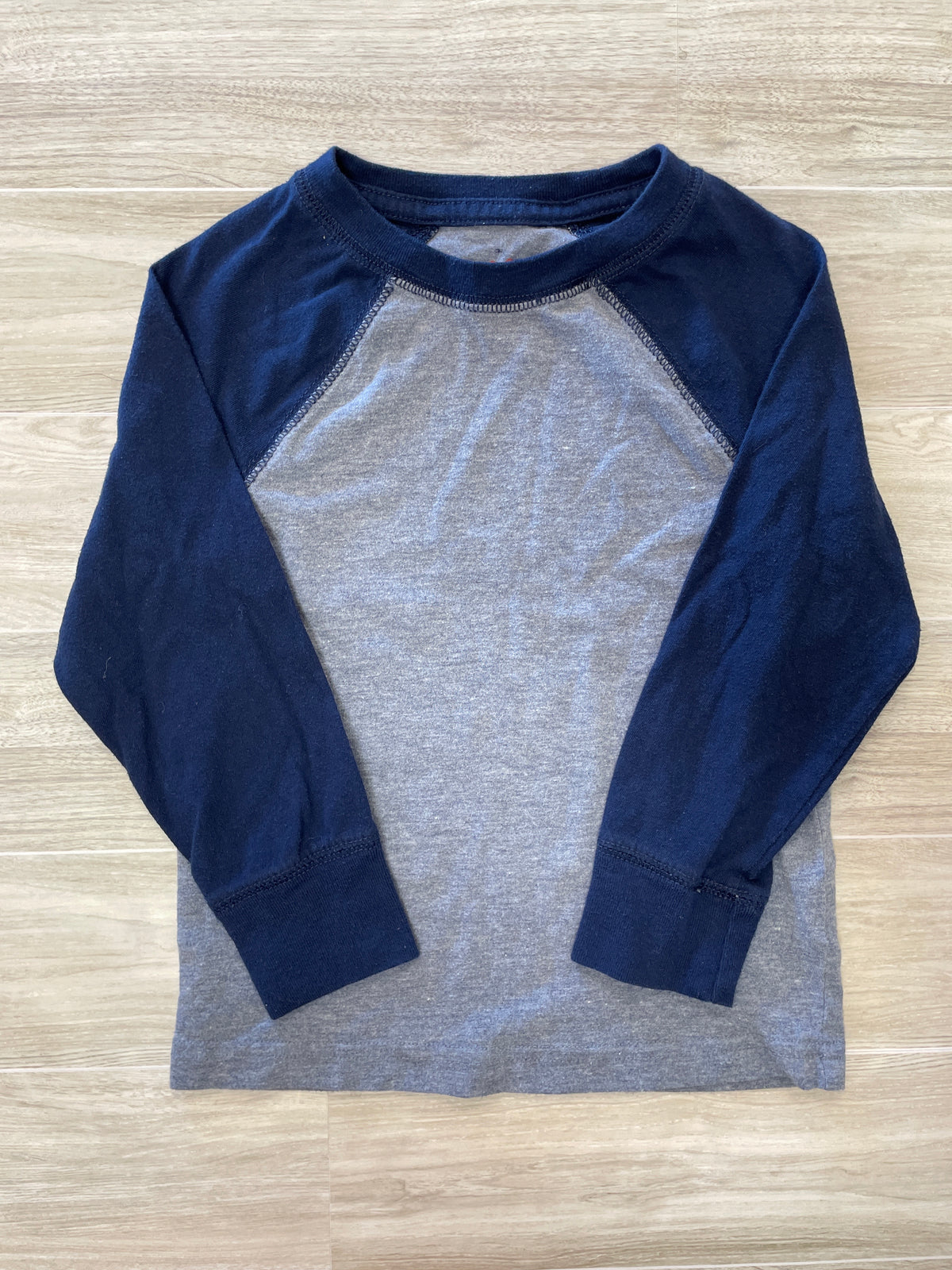 2T Heathered Navy Long Sleeve Shirt