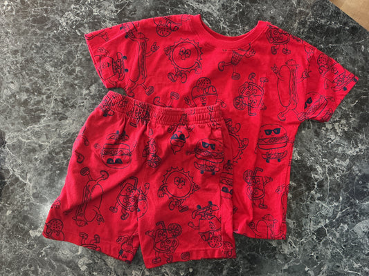 4T Red Ice Cream 2 Piece Set
