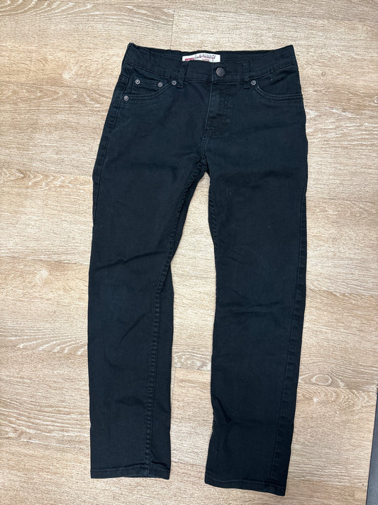 12 Levis 502 Regular Taper Black Denim Pants