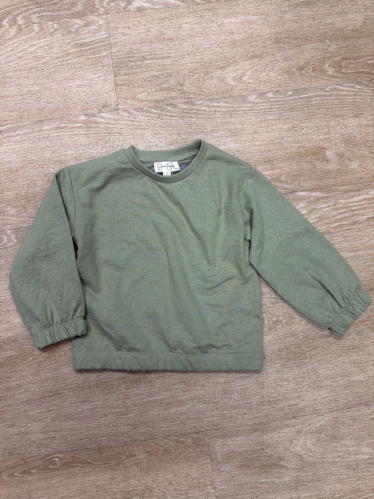 3T Olive Crewneck