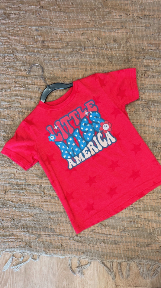 3T Little Miss America Graphic Tee