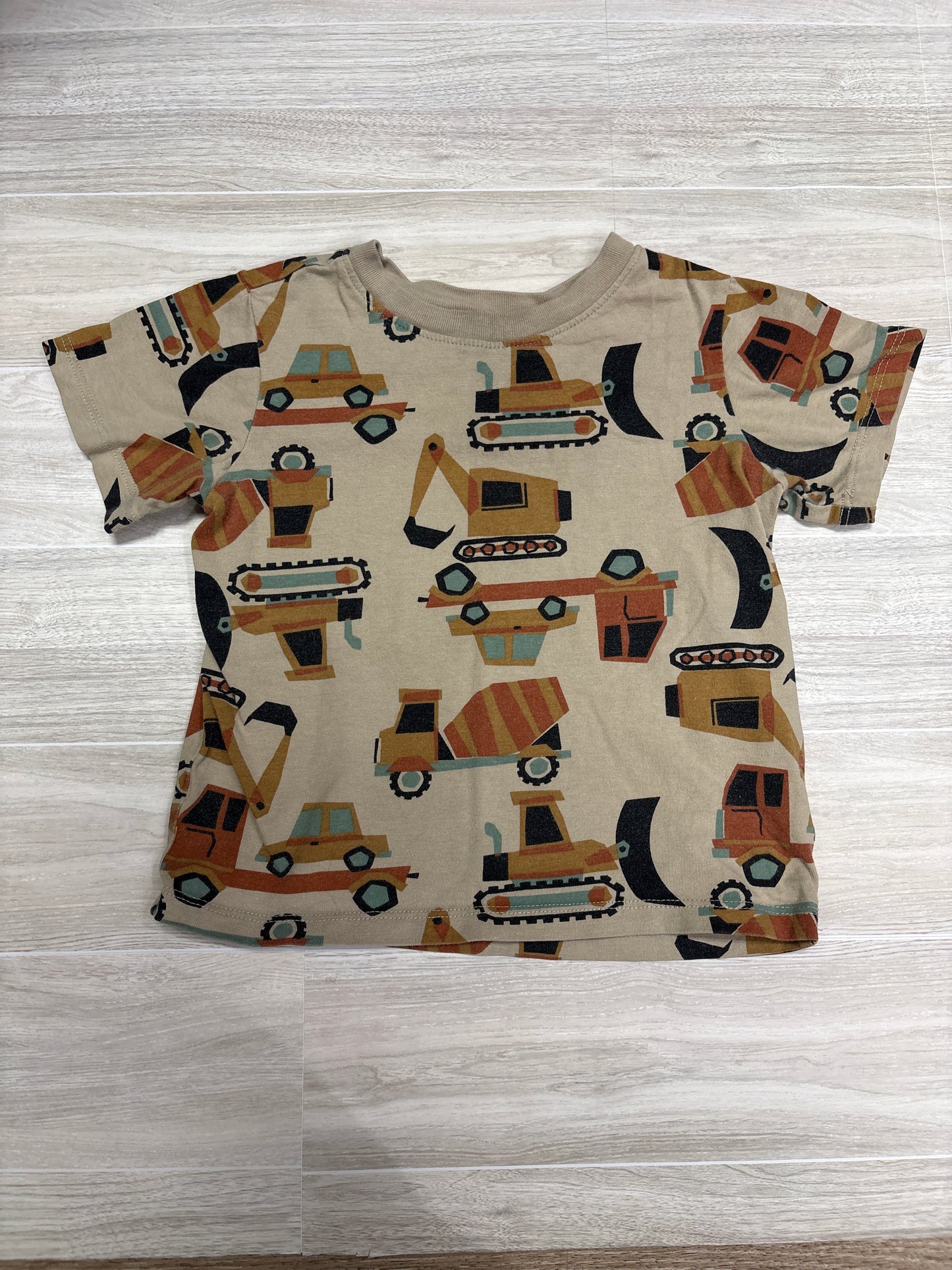 2T Beige Tractor Shirt