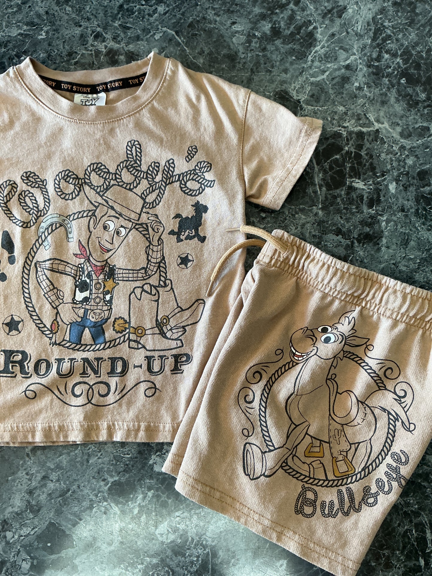 2T Woody's Roundup 2 Piece Shorts (BLEMISH) + Shirt Set