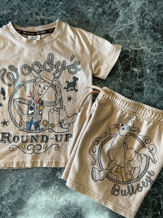 2T Woody's Roundup 2 Piece Shorts (BLEMISH) + Shirt Set