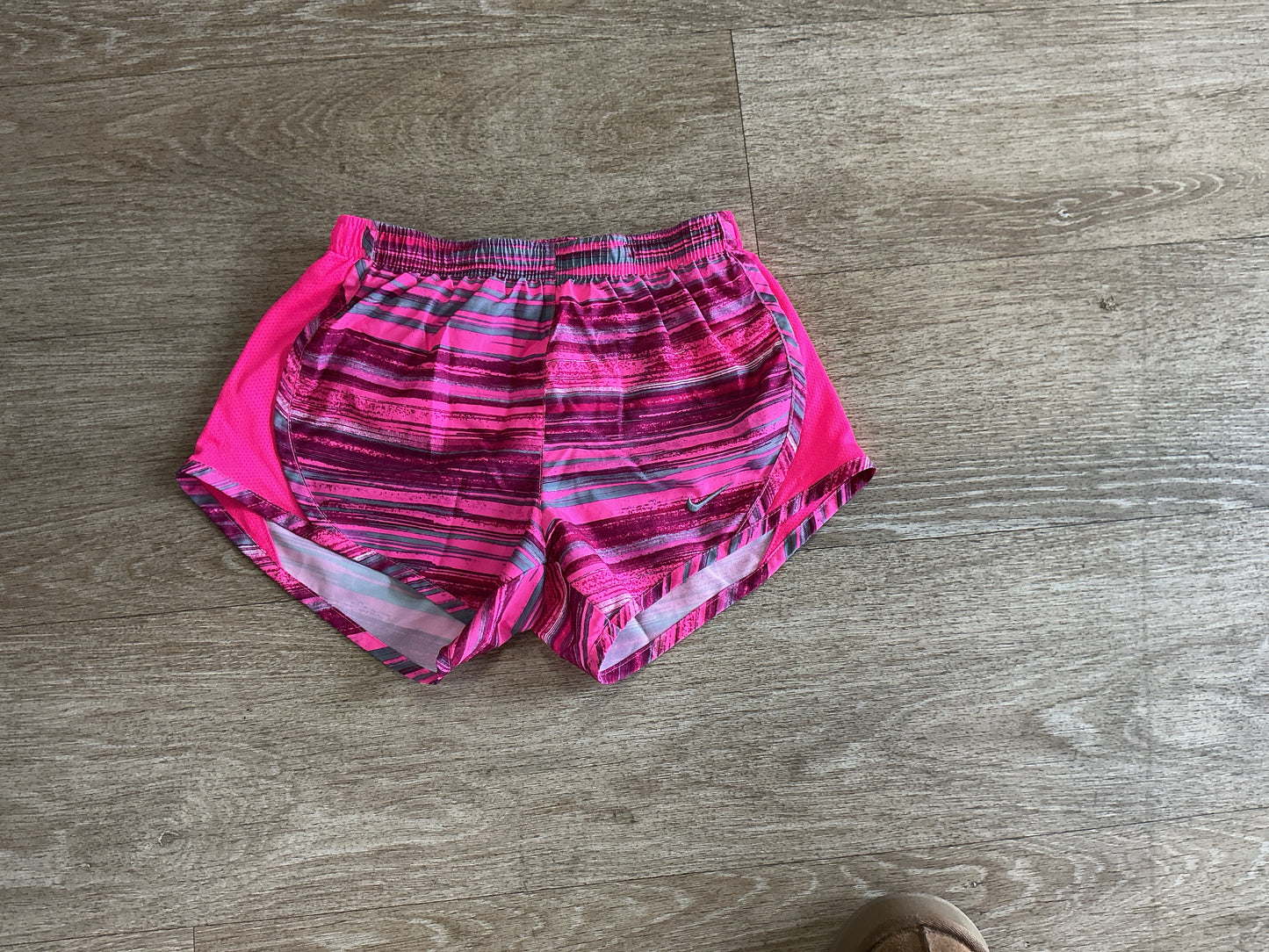 Youth Small Nike Dri Fit Pink/Grey Shorts