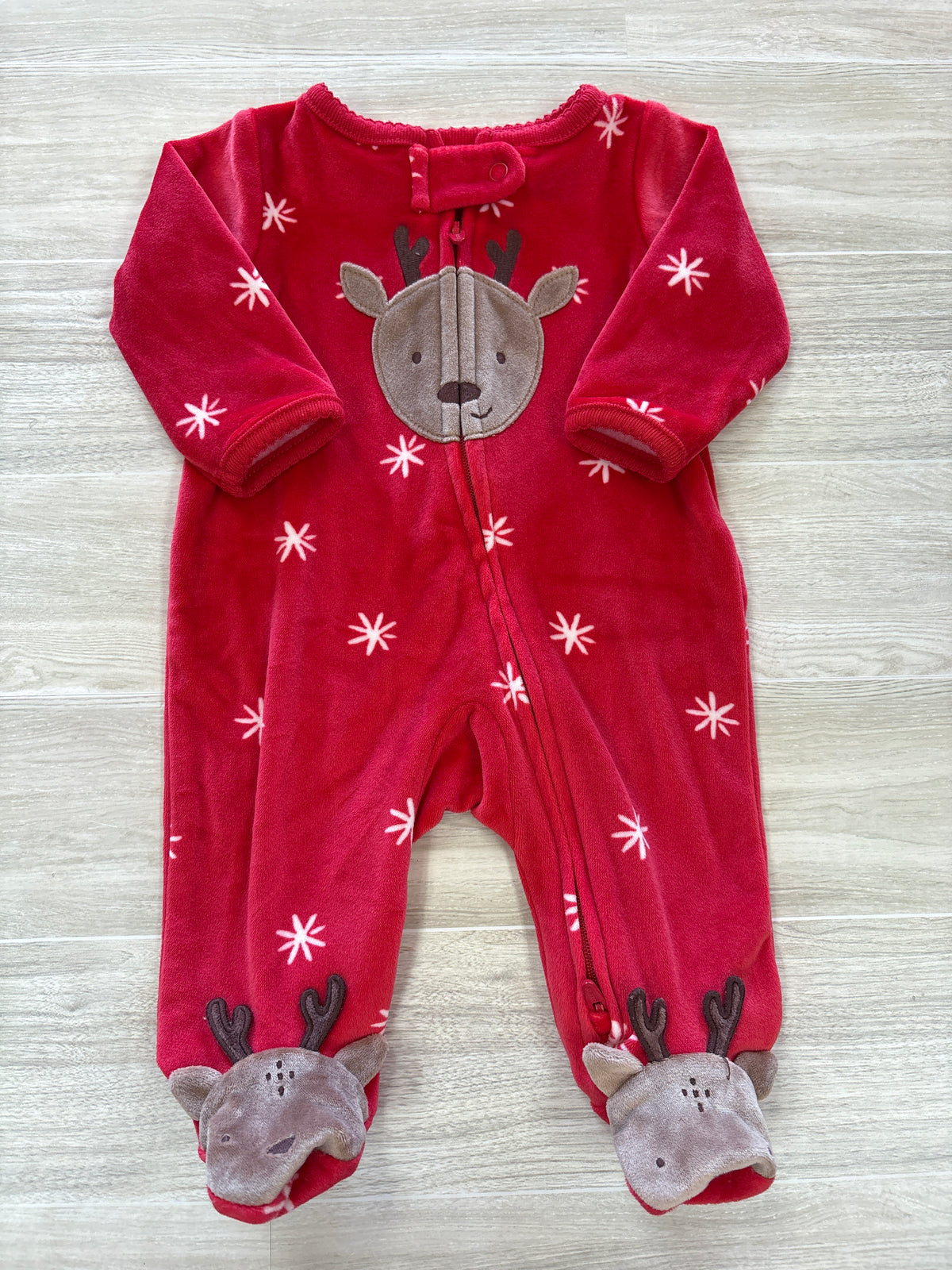 Newborn Red Reindeer Pajama