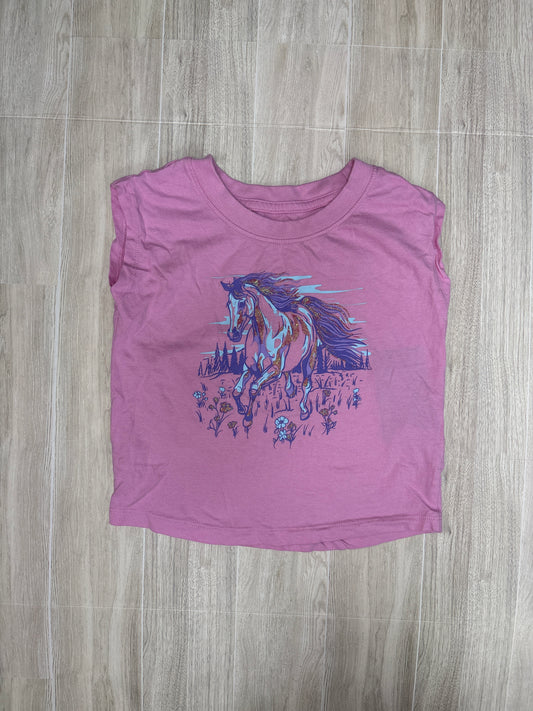 5/6 Pink Horse Cutoff Tank