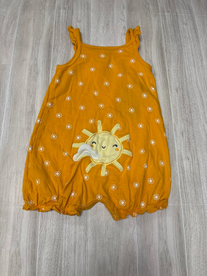 18m Yellow Sunshine Tank Romper