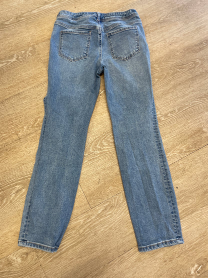 Womens 28 Free People Tapered Straight Denim Pant