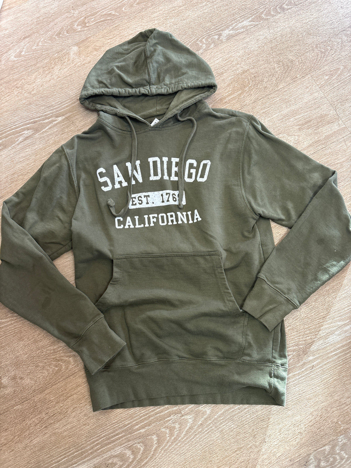 Womens Small Olive Green San Diego Hoodie - Blemish