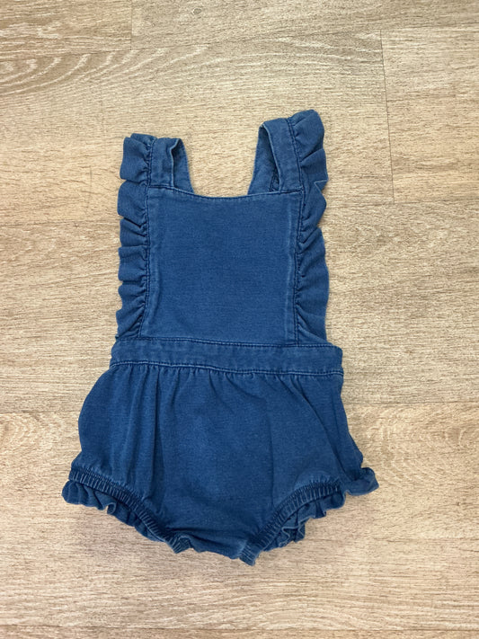 12m Denim Ruffle Romper