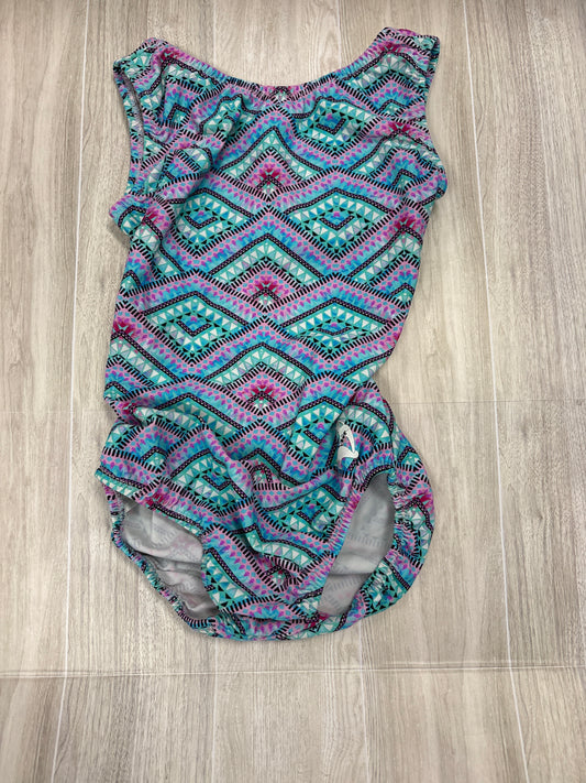 6 Geometric Printed Open Back Leo