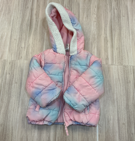 2T Pastel Rainbow Puffer Jacket