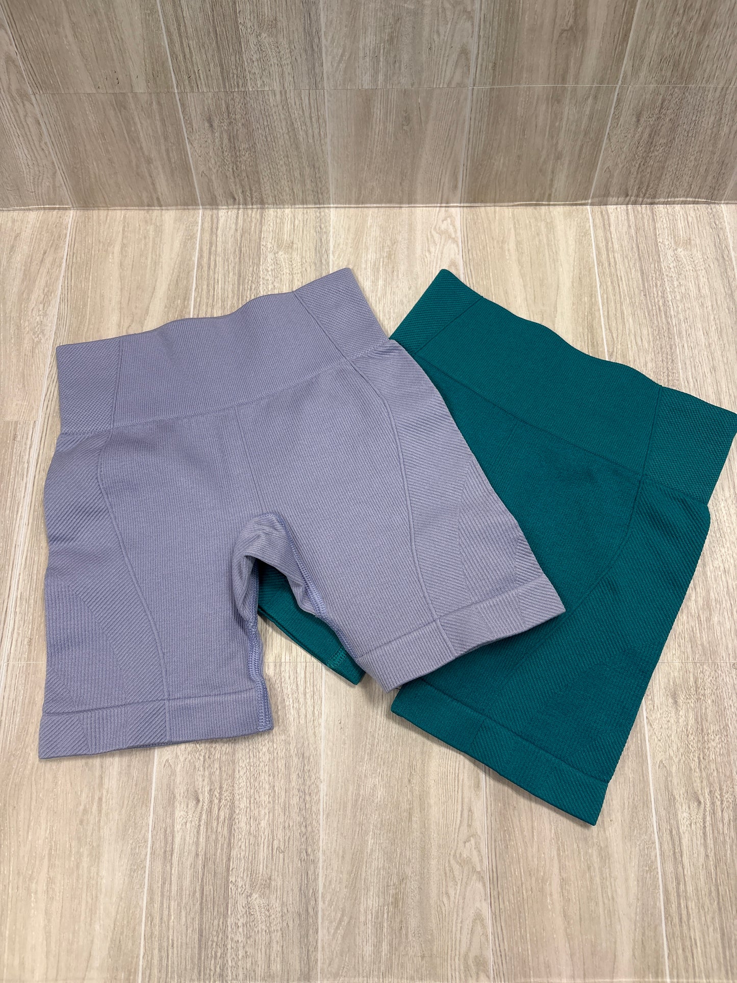 4/5 Purple/Teal Athletic Biker Short 2 Pack