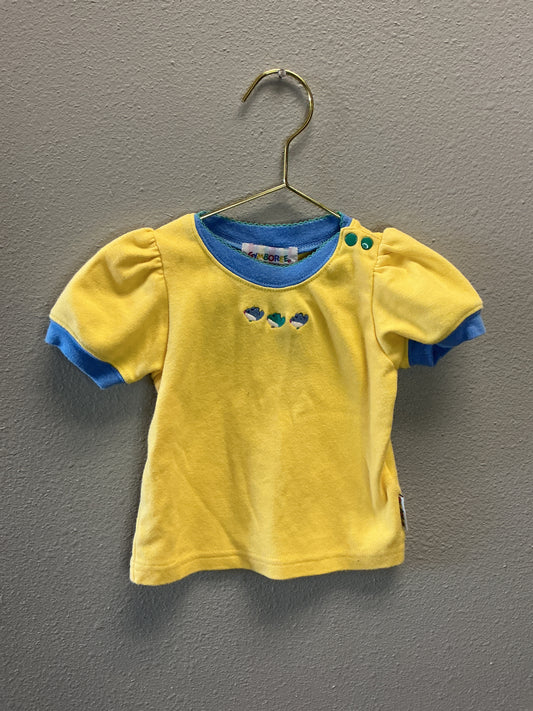 12m Gymboree VINTAGE Yellow Birdie Shirt