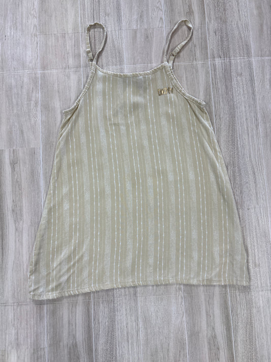 5T Tan Striped DKNY Tank Dress