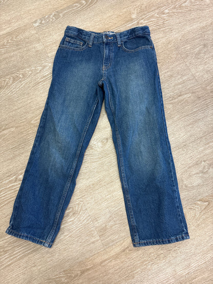 8 Relaxed Straight Dark Wash Denim