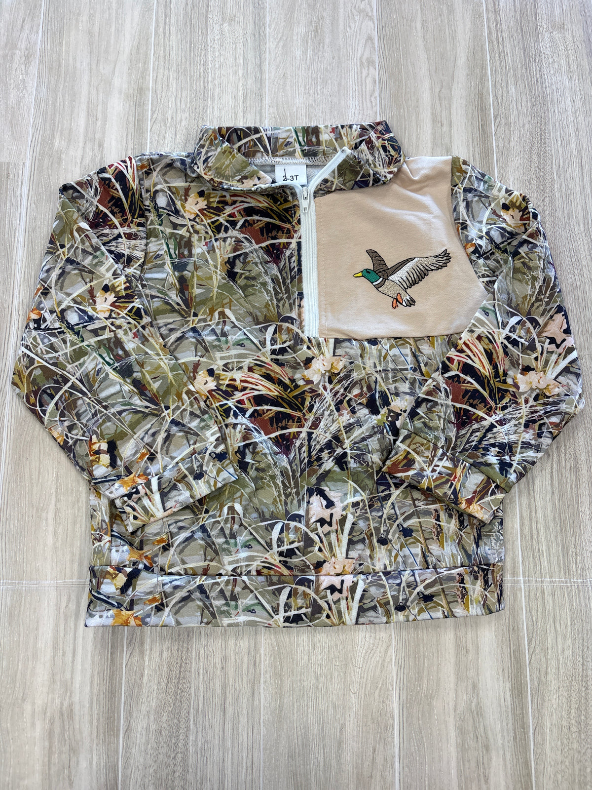 2/3T Camo Mallard Quarter Zip