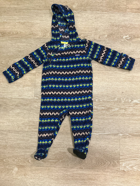 6-12m Patagonia Fleece Hooded Suit