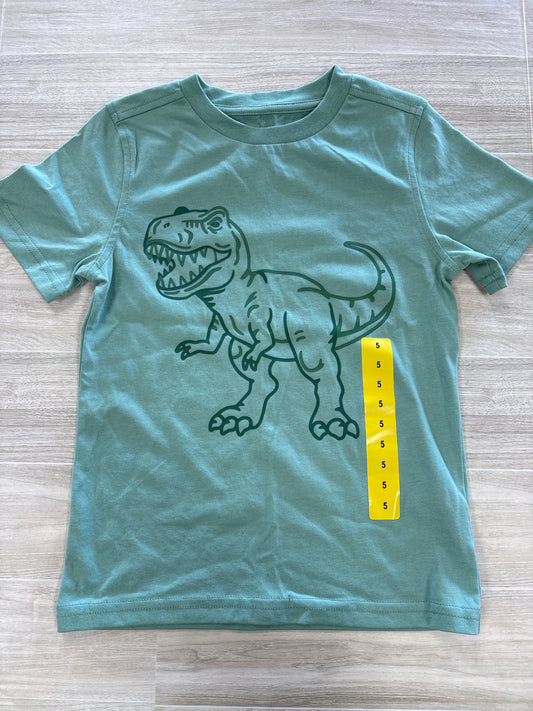 NWT 5T Sage Dino Tee + Camel Jogger Pant Set