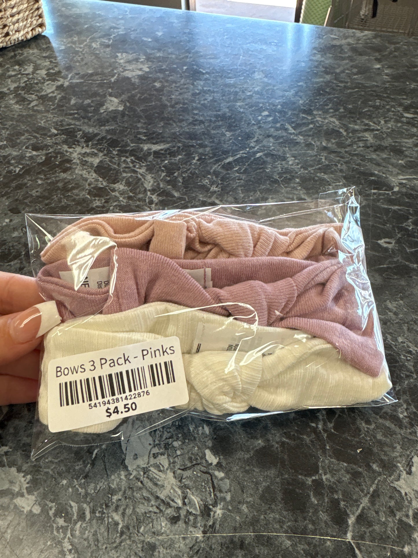 Bows 3 Pack - Pinks