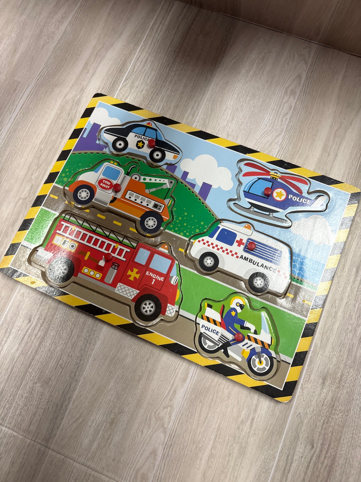 Toy - Wooden First Responder Puzzle