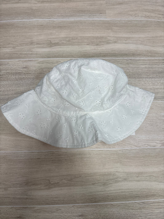 6-12m White Eyelet Sunhat