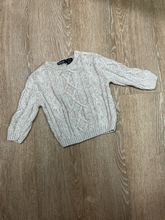 18m Beige Cableknit Sweater
