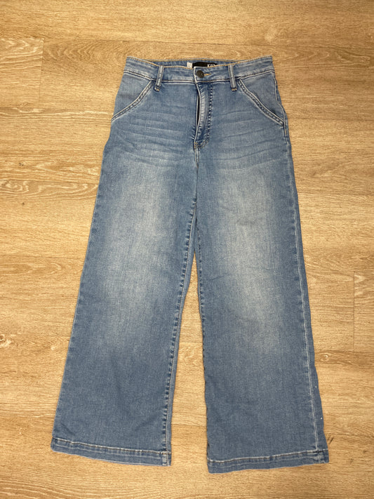 Womens 0 KUT Wide Leg Denim