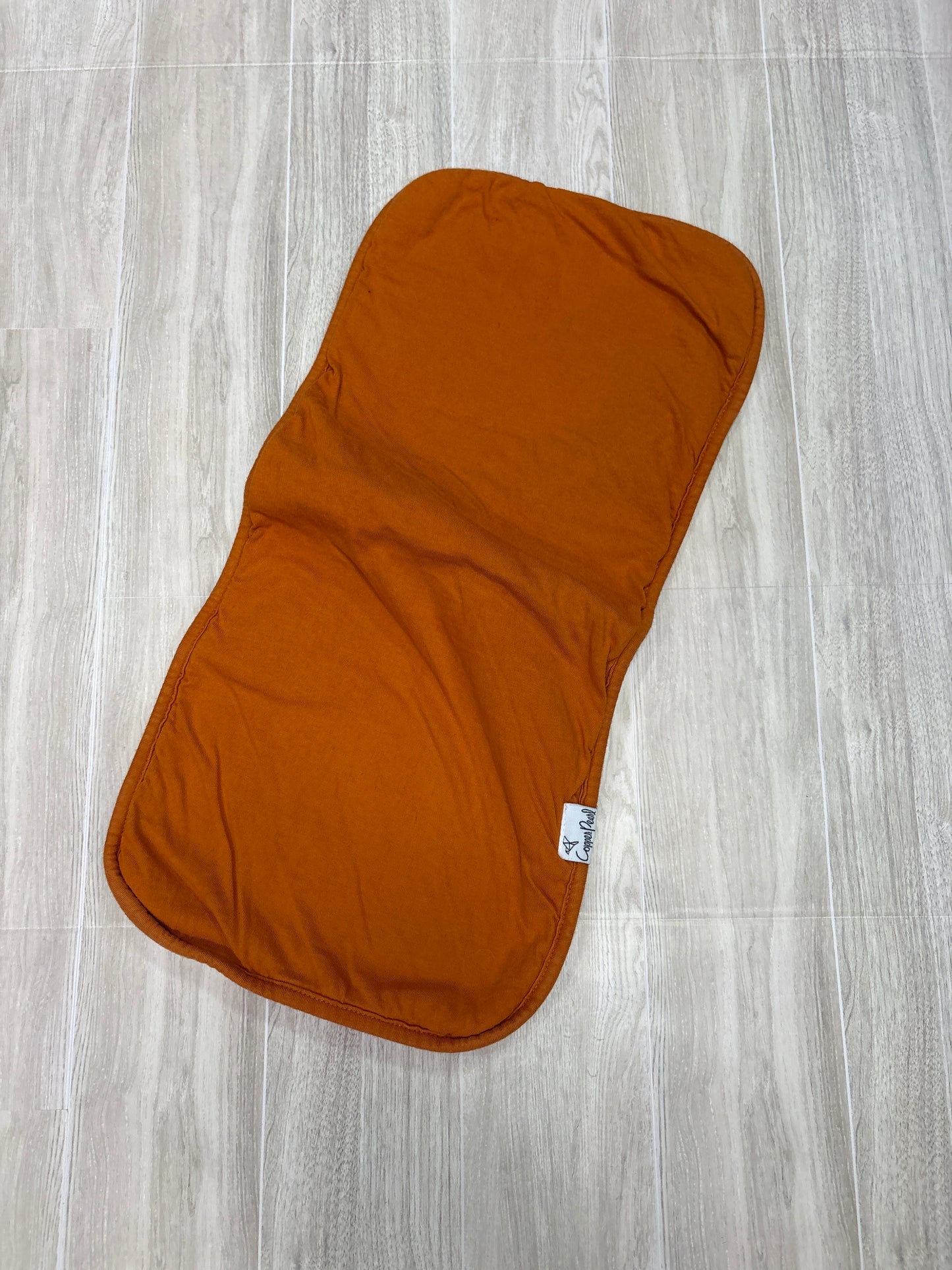Copper Pearl Burp Cloth - Orange