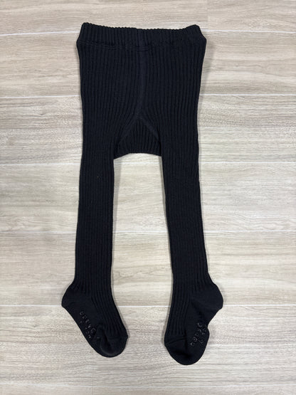 6-12m Gap Black Ruffle Butt Footed Tights