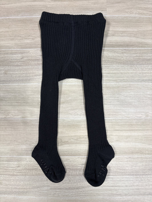 6-12m Gap Black Ruffle Butt Footed Tights