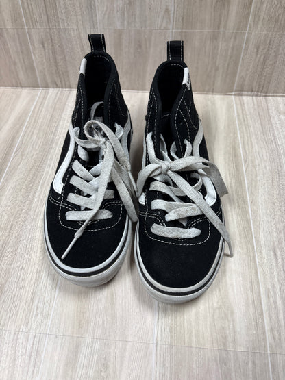 1Y Black/White High Top Lace Up Vans - Blemish