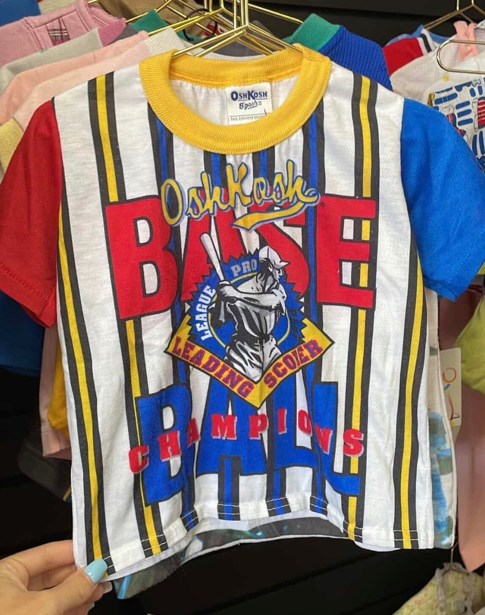 2T Vintage Oshkosh Baseball Champions Shirt