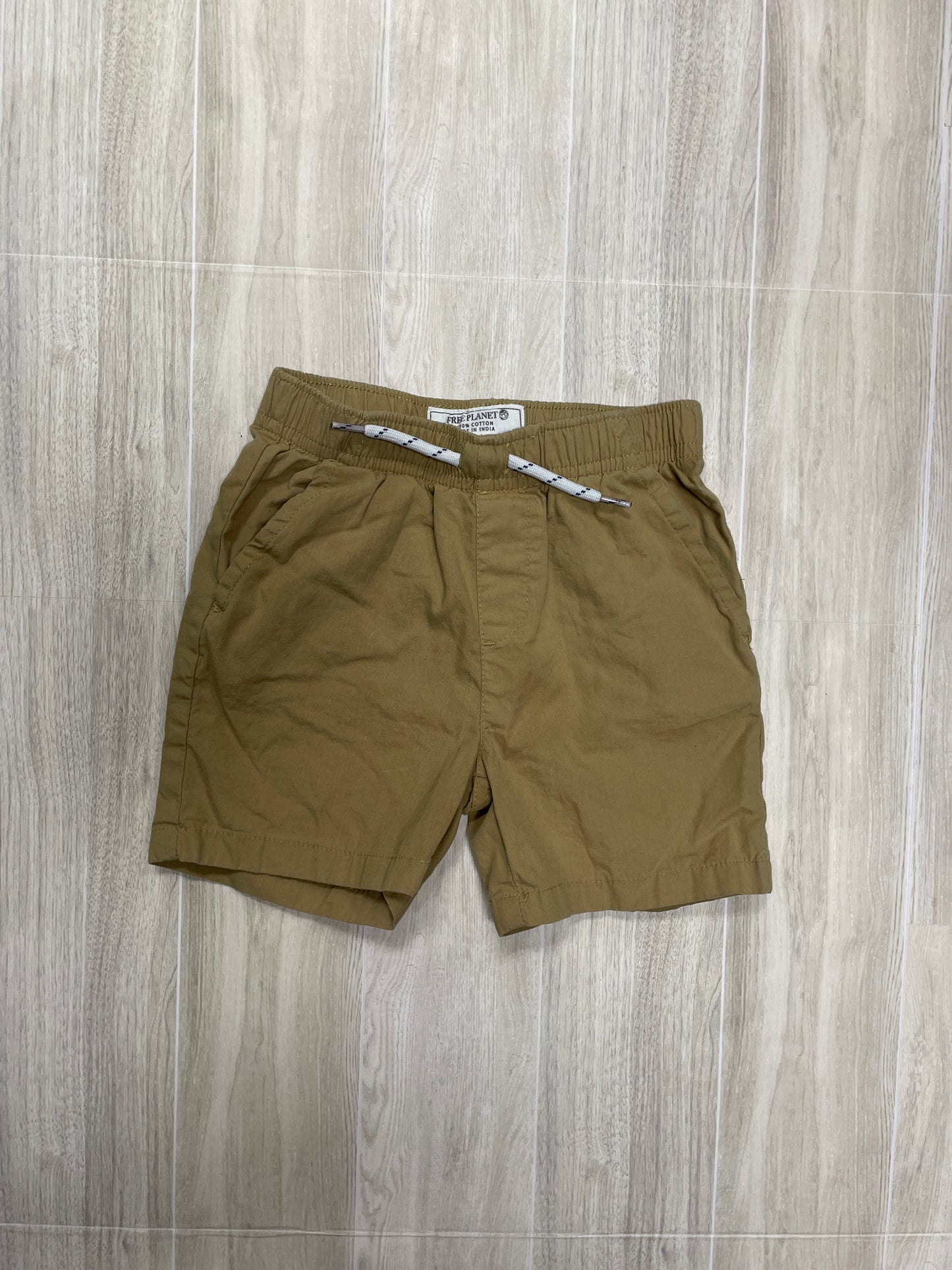 2T Free Planet 100% Cotton Tan Pull On Short