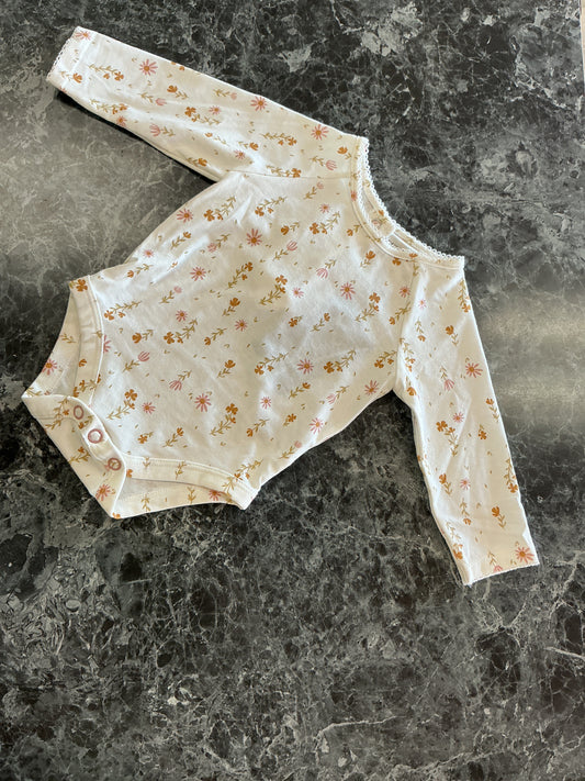 0-3m Rachel Zoe Floral Onesie