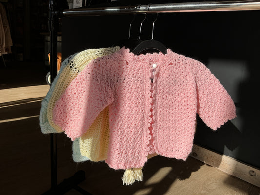 12-18m Handmade Knit Sweater - Pink