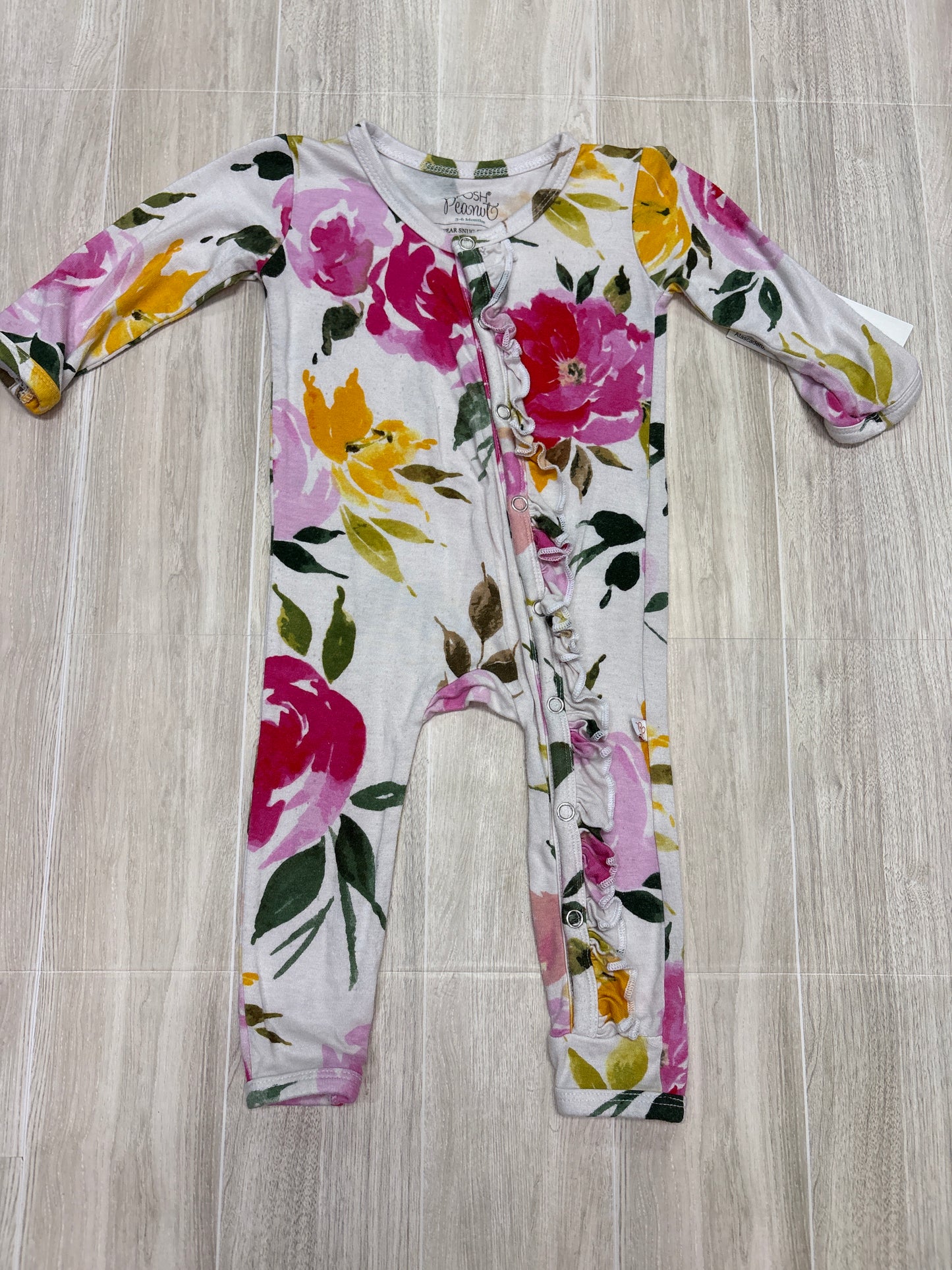 3-6m Posh Peanut Floral Romper