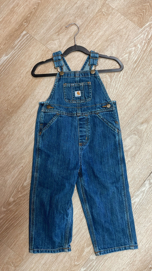 2T Carhartt Denim Overalls