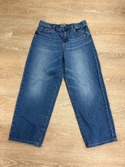 12 Medium Wash Baggy Wide Leg Denim