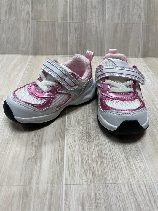 5c Pink/White Velcro Sneakers