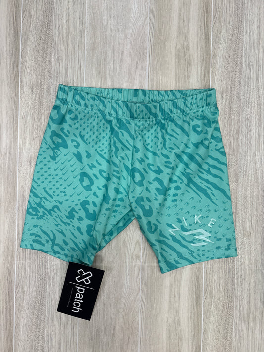 5/6 Nike Mint Animal Print Biker Shorts