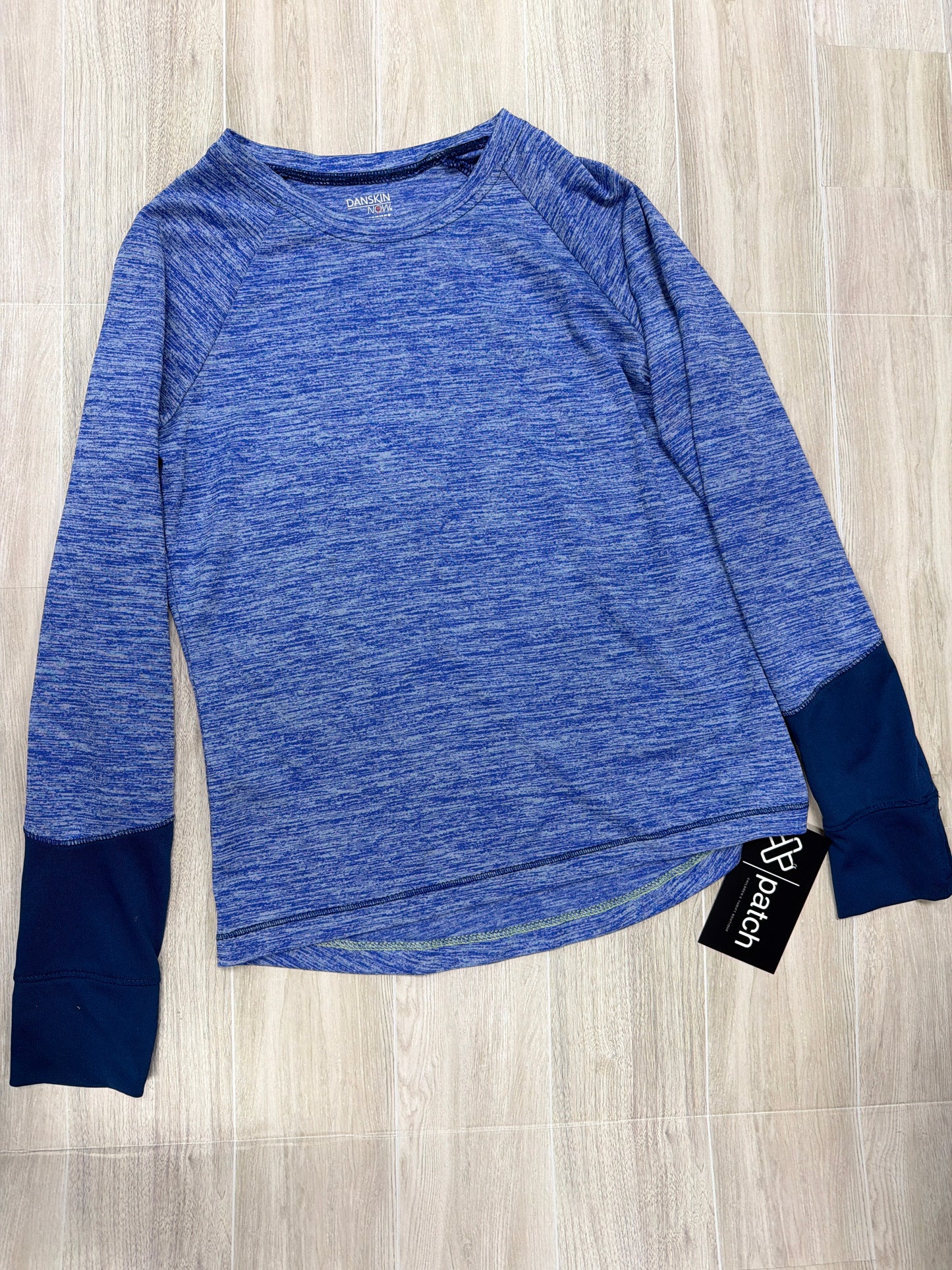 7/8 Blue Heathered Athletic Long Sleeve