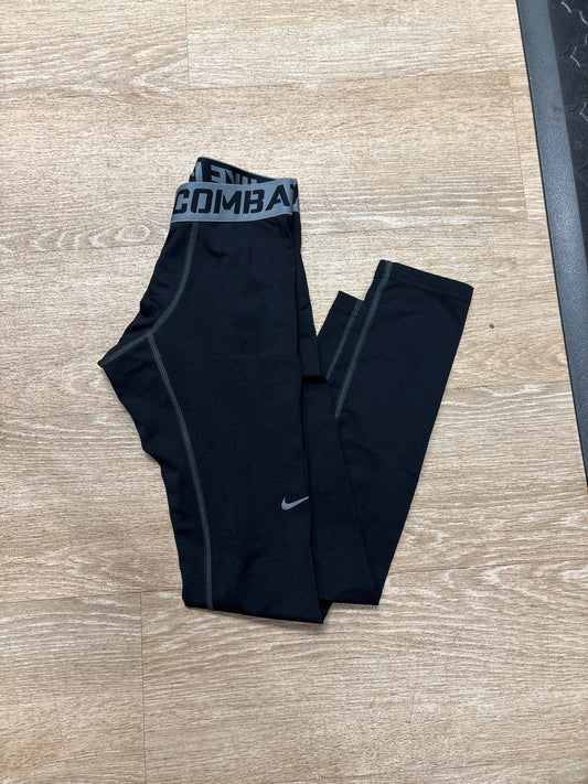 12 Nike Pro Combat Black Leggings