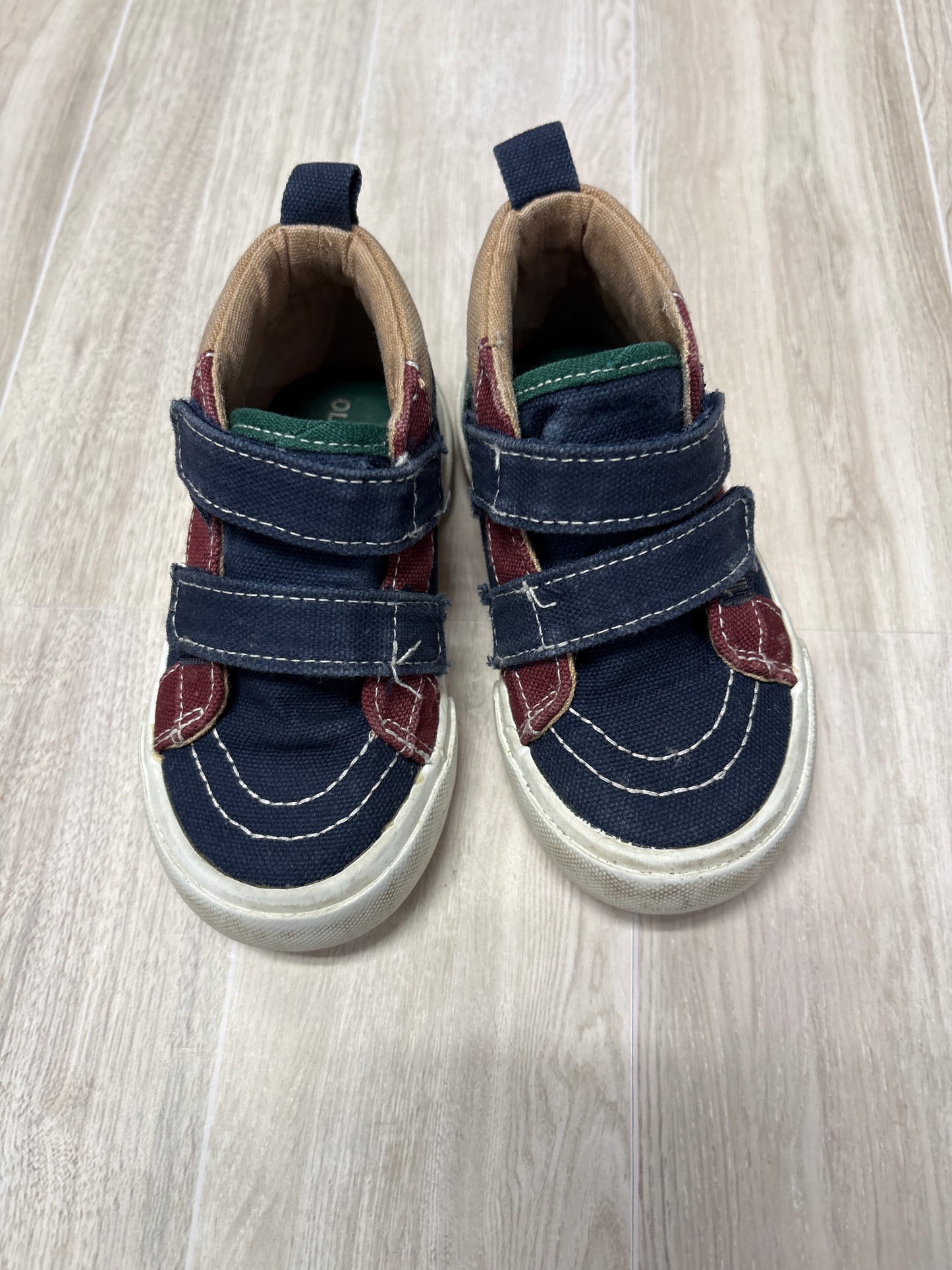 6c Blue/Green/Red Velcro High Top