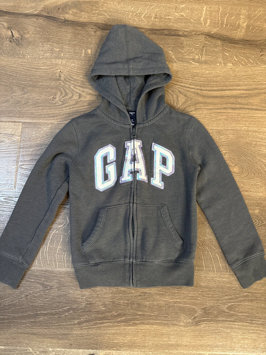 5/6 GAP Grey Zip Up Hoodie